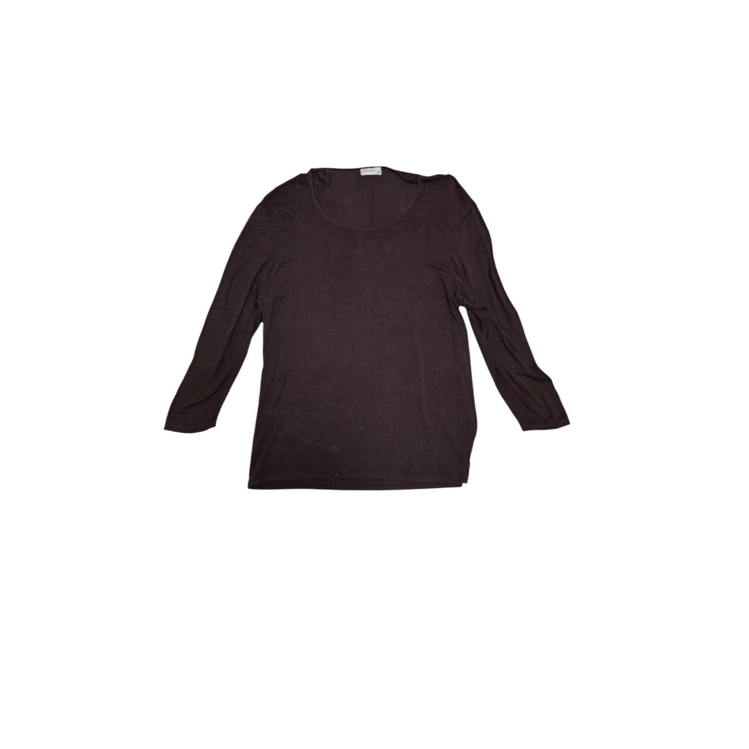 Blusa marrom manga longa