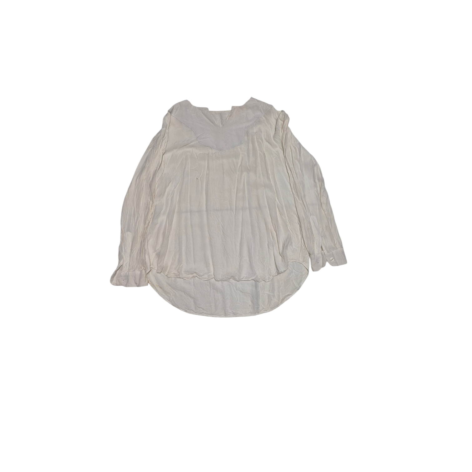 Blusa off-white de manga longa