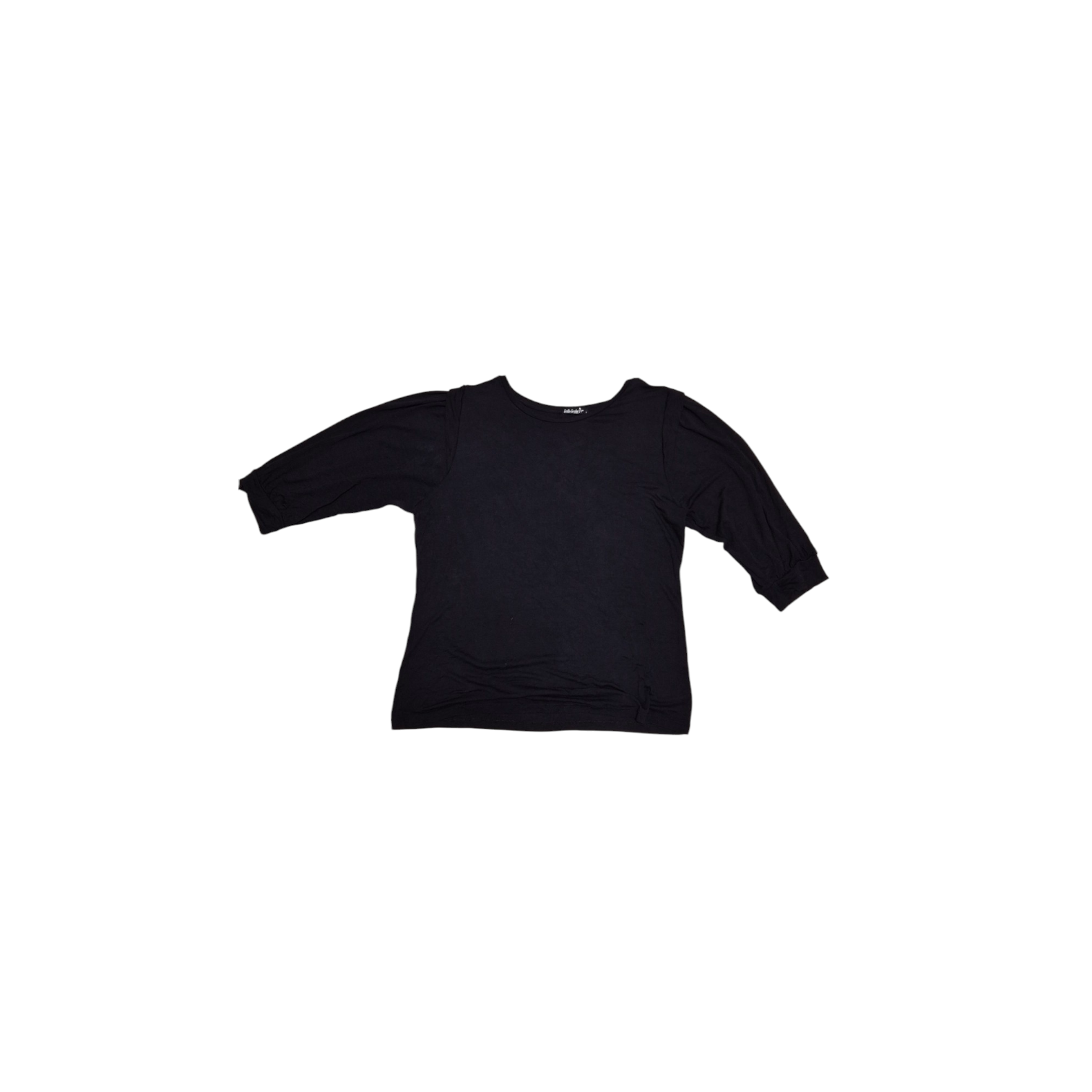 Blusa preta manga 3/4