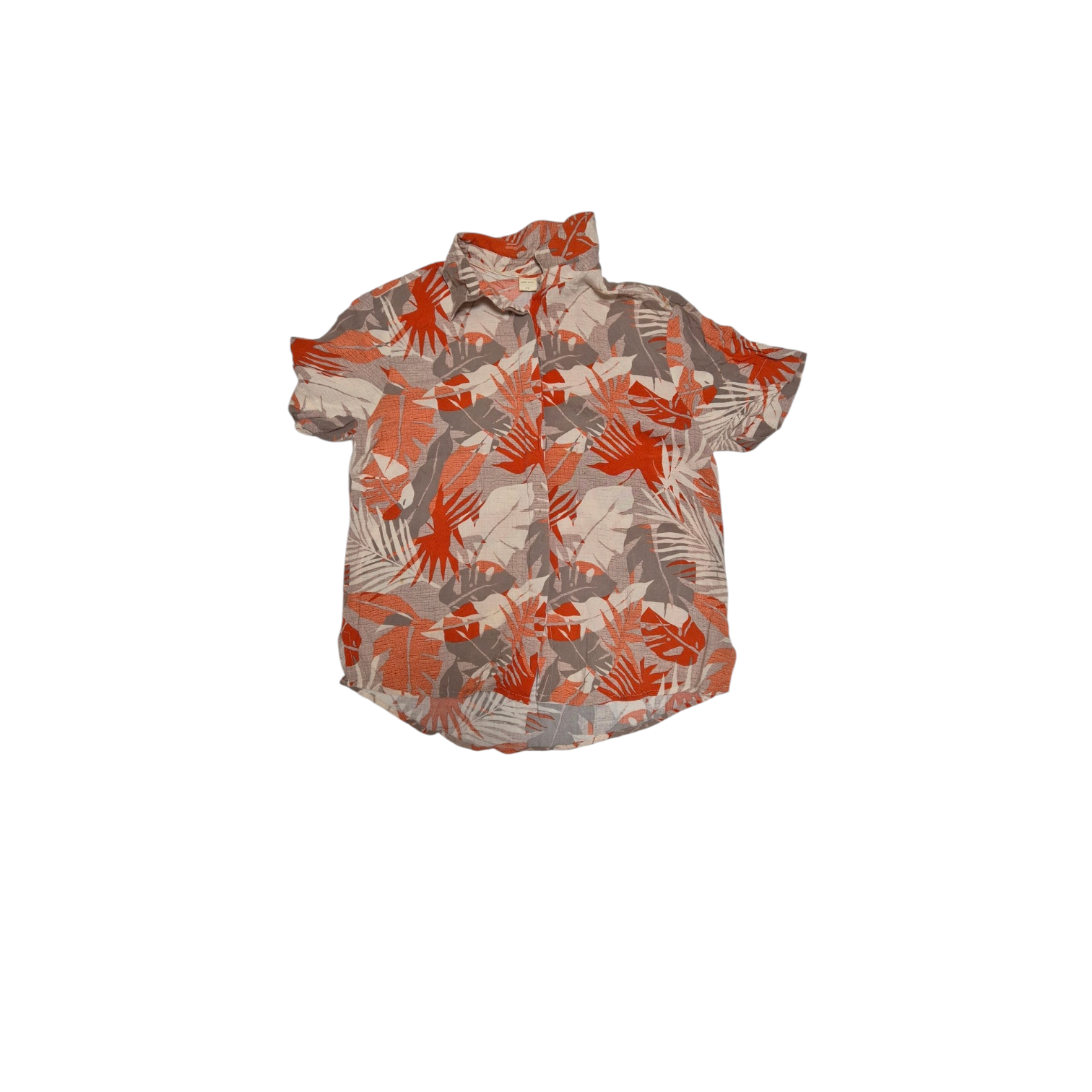 Camisa floral laranja