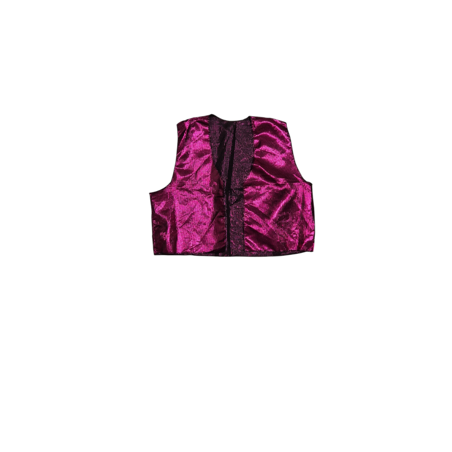 Colete pink metalizado