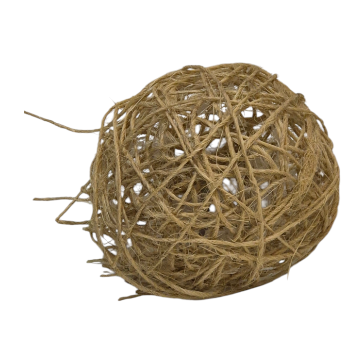 Esfera rústica de sisal