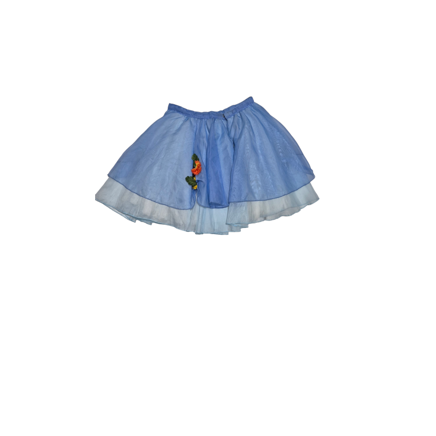 Saia de tule azul claro